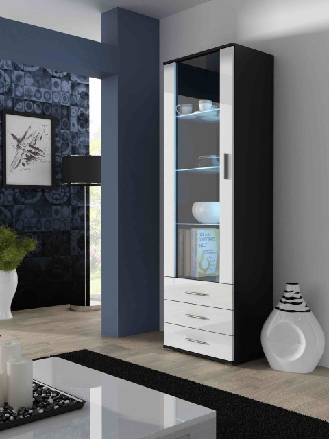 Zestaw meblowy SOHO 4 czarny/biały połysk - Galeria zdjęcie 3