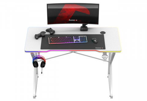 Biurko gamingowe Huzaro Hero 1.7 RGB White - Galeria zdjęcie 8
