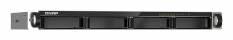 Qnap TS-435XeU-4G, 1U, 4 x 2.5"/3.5" SATA , Marvell Octeon TX2 CN9130 / CN9131 quad-core, 4GB DDR4 SODIMM (Max. 32GB), 2 x 10GbE SFP+, 2 x 2.5GbE, Single PSU (not upgradeable to RP) - Galeria zdjęcie 4
