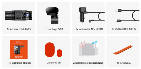 Wideorejestrator Vantrue N2X LTE - Galeria zdjęcie 2
