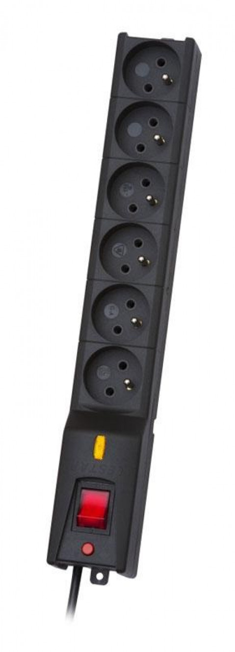 LISTWA ZASILAJĄCA LESTAR LX 610 5m CZARNA - Galeria zdjęcie 1