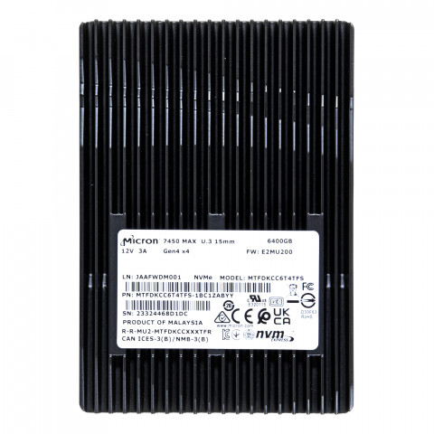 Micron 7450 MAX 6.4TB NVMe MTFDKCC6T4TFS - Galeria zdjęcie 1