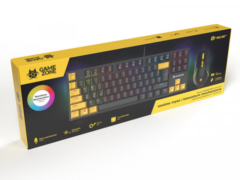 TRACER GAMEZONE ZESTAW KLAWIATURA+MYSZ HORNET87 - Galeria zdjęcie 9