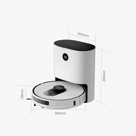 Robot sprzątający z bazą Roidmi Eve Max (biały) - Galeria zdjęcie 3