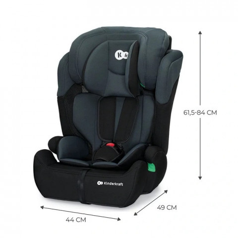 Kinderkraft fotelik COMFORT UP i-Size 9-36kg Czarny - Galeria zdjęcie 5