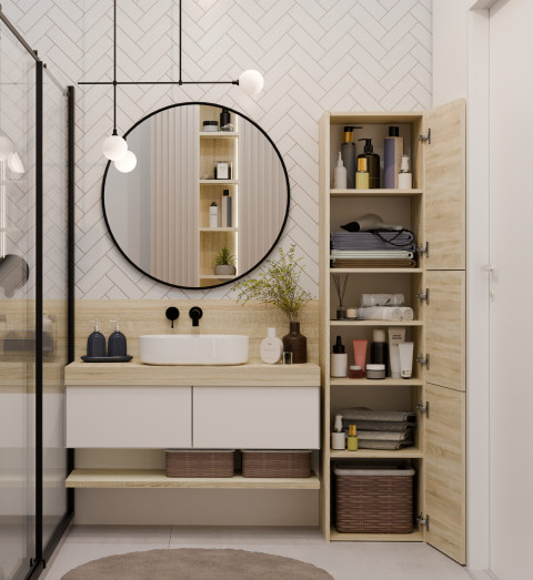 SZAFKA ŁAZIENKOWA 43 SONOMA - Galeria zdjęcie 5