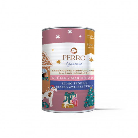 PERRO Gourmet Królik z marchewką - mokra karma dla psa - 400g - Galeria zdjęcie 1