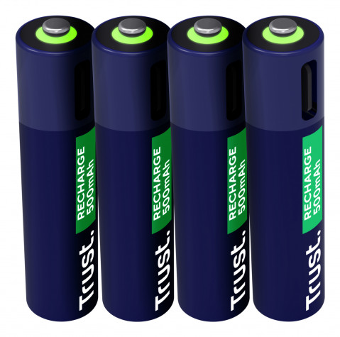 Baterie AAA Trust USB-C RECHARGEABLE BATTERIES 4P (25671) - Galeria zdjęcie 2
