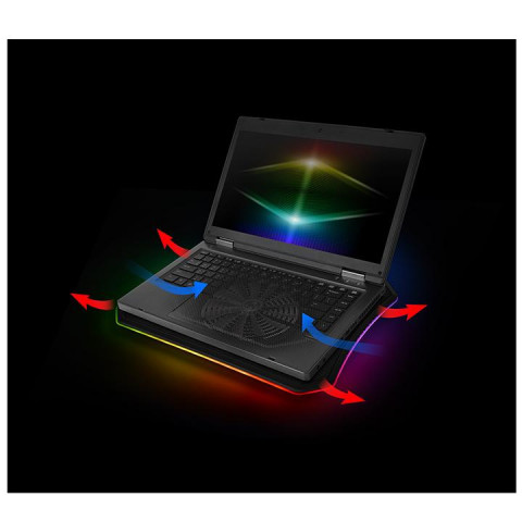 Podkładka chłodząca do laptopa Thermaltake Massive 20 RGB (10~19", 200mm Fan, LED) mesh - Galeria zdjęcie 13