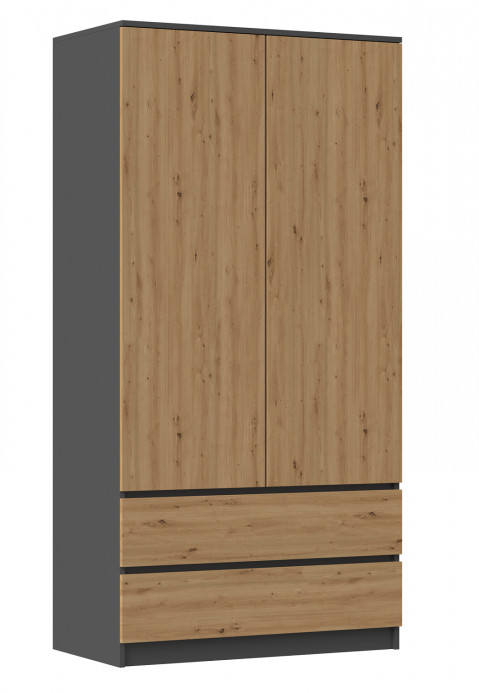 Szafa SS-90 90x50xH180 antracyt/artisan - Galeria zdjęcie 1