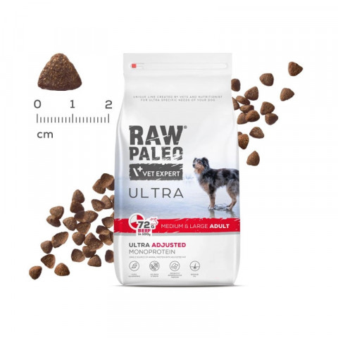 VETEXPERT Raw Paleo Ultra Medium&Large Adult Wołowina - sucha karma dla psa - 2kg - Galeria zdjęcie 4