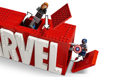 LEGO MARVEL SUPER HEROES 76313 Logo MARVEL z minifigurkami - Galeria zdjęcie 5