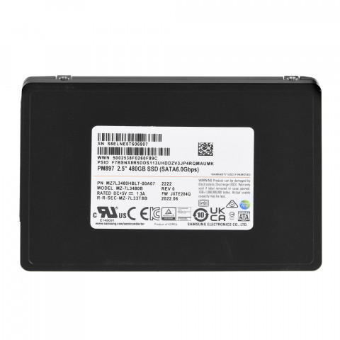 Samsung PM897 480GB SATA 2.5" MZ7L3480HBLT-00A07 - Galeria zdjęcie 1