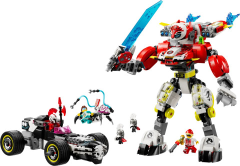 LEGO DREAMZZZ 71497 Tygrysi mech Coopera i hot rod Zero - Galeria zdjęcie 3