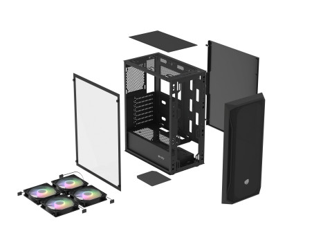 FURY OBUDOWA KOMPUTEROWA FURY SHOBO SH4F RGB MIDI - Galeria zdjęcie 4