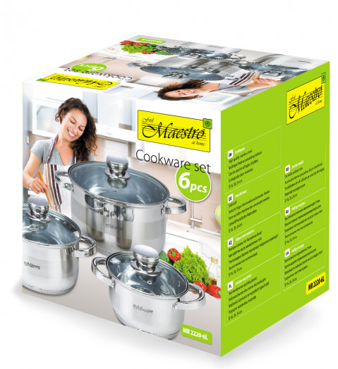 Zestaw garnków MAESTRO MR-2220-6L 6 elementów - Galeria zdjęcie 5