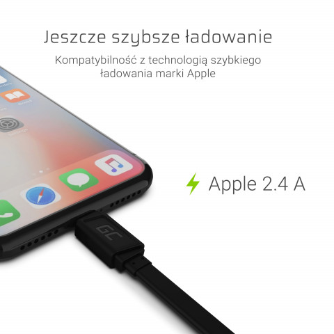 GREEN CELL KABEL USB-LIGHTNING 25CM QUICK CHARGE - Galeria zdjęcie 2