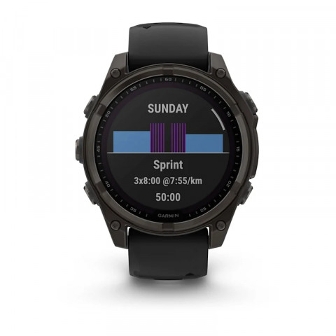 Zegarek Garmin Fenix 8 Solar Sapphire Titanium Carbon Grey - Galeria zdjęcie 4