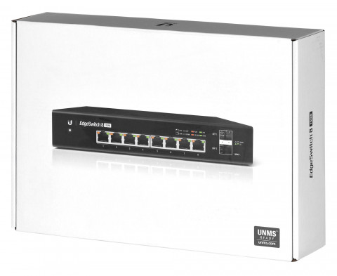 Switch Ubiquiti EdgeSwitch 8 PoE 10p PoE ( PoE+: 8;) 130W Managed Gigabit - Galeria zdjęcie 9