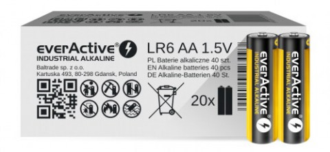 EVERACTIVE BATERIE ALKALICZNE INDUSTRIAL EVLR6S2IK - Galeria zdjęcie 1