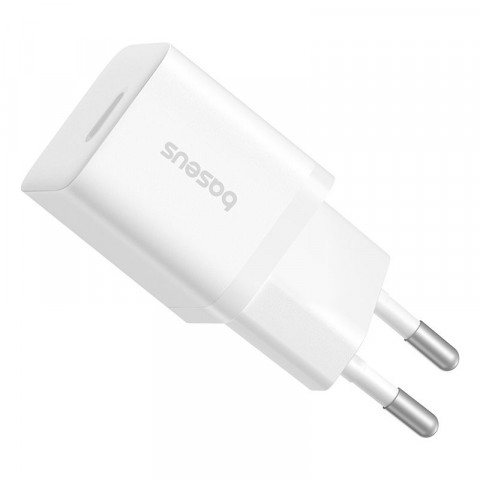 Ładowarka sieciowa Baseus GaN5 1C 25W EU (biały) - Galeria zdjęcie 4