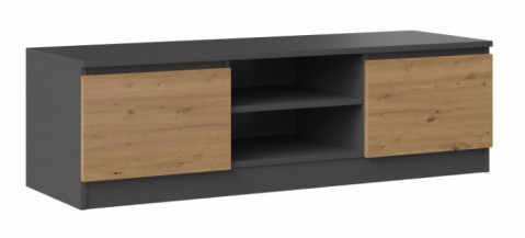 Szafka RTV 120x40xH36 antracyt/artisan - Galeria zdjęcie 1