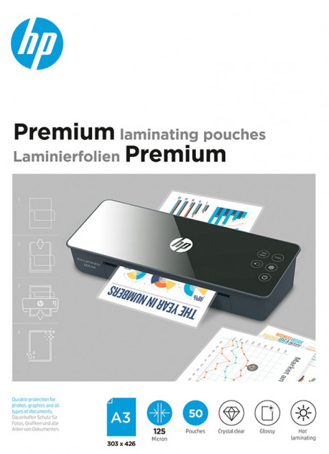 HP Folia laminacyjna PREMIUM A3 125 mic, 50 szt. - Galeria zdjęcie 1