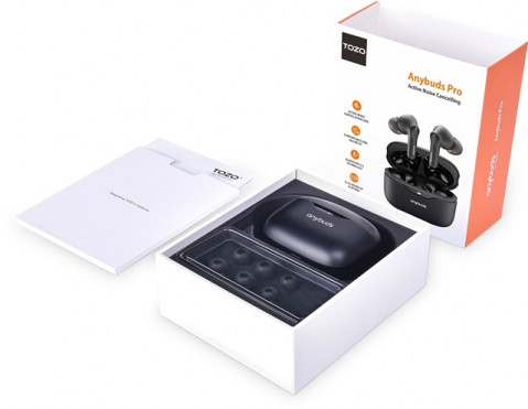Słuchawki TWS TOZO Anybuds Pro Black - Galeria zdjęcie 2