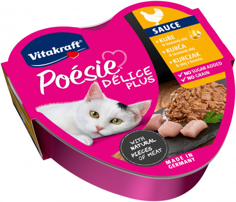 VITAKRAFT Poesie delice PLUS kurczak - Przysmak dla kota - 85g - Galeria zdjęcie 1