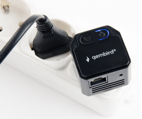 GEMBIRD WIFI REPEATER MINI B/G/N300 + RJ45, CZARNY - Galeria zdjęcie 3