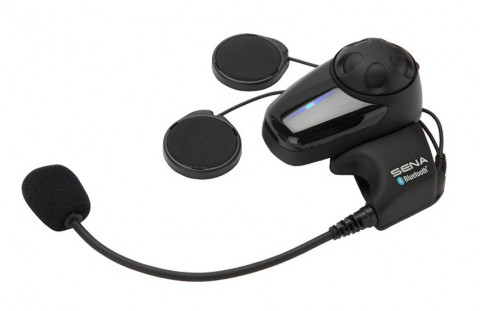 Interkom Motocyklowy Sena SMH10-10 Bluetooth 3.0 900M z mikrofonem na pałąku, zestaw na 1 kask - Galeria zdjęcie 1