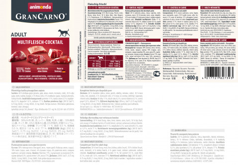 ANIMONDA Grancarno Adult mięsny koktajl - mokra karma dla psa - 800 g - Galeria zdjęcie 2