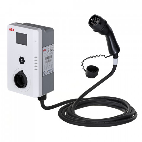 Stacja ładowania ABB Terra AC W22-G5-RD-MC-0 wallbox 22kW kabel 5m - Galeria zdjęcie 1