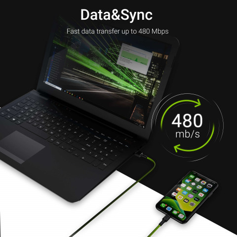 GREEN CELL KABEL KABGC05 USB - LIGHTNING 1.2M - Galeria zdjęcie 3