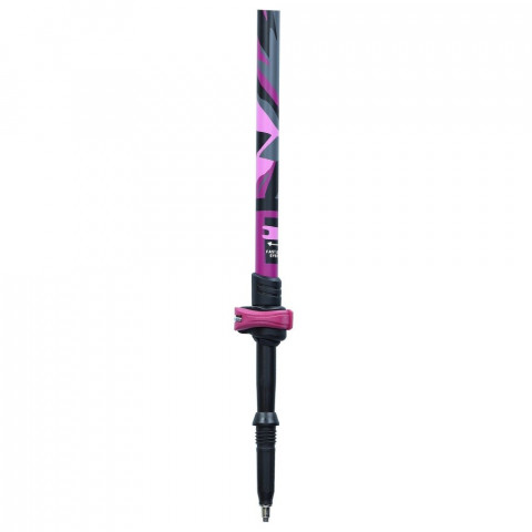 Kije Viking Uppsala Nordic Walking 83–135 cm czarno/fioletowe - Galeria zdjęcie 4