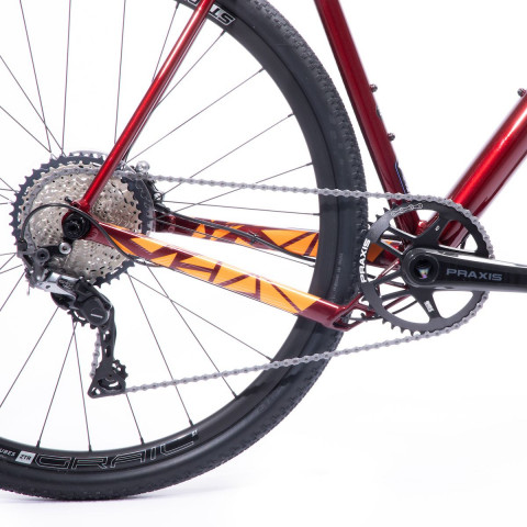 Rower gravel VAAST 700C APEX GRX 52cm S Gloss Berry Red - Galeria zdjęcie 8