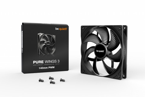 Wentylator BE QUIET! PURE WINGS 3 140mm PWM - Galeria zdjęcie 3