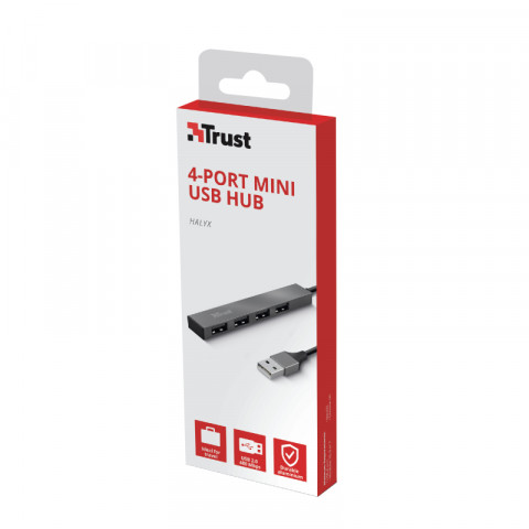 HUB USB TRUST Halyx 4-portowy Mini USB (23786) - Galeria zdjęcie 6