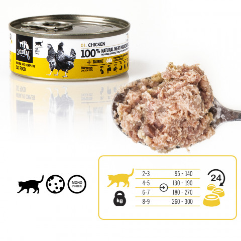 3COTY Kurczak - mokra karma dla kota - 80g - Galeria zdjęcie 7
