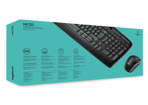 Zestaw Klawiatura + Mysz Logitech MK330 Combo, bezprzewodowy - Galeria zdjęcie 7