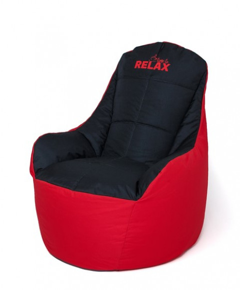 Pufa worek sako BOSS czerwony-czarny XXL 140x90 - Galeria zdjęcie 1