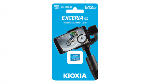 KIOXIA 512GB microSD KIOXIA Exceria (gen 2) UHS I U3 V30 with adapter - Galeria zdjęcie 2