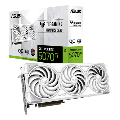 Karta graf. ASUS TUF GAMING RTX 5070 Ti 16GB OC WH. - Galeria zdjęcie 10