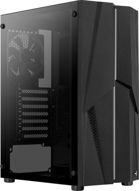 Obudowa AEROCOOL PGS MECHA-G-BK-v1 RGB czarna - Galeria zdjęcie 7
