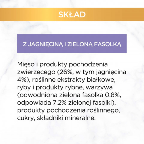 Gourmet Gold Savoury Cake jagnięcina i zielona fasola - mokra karma dla kota - 85 g - Galeria zdjęcie 11