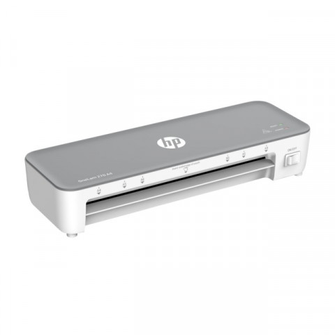 HP Laminator ONELAM 270, A4, na gorąco + 5 folii: A4/80 mic, szary - Galeria zdjęcie 1