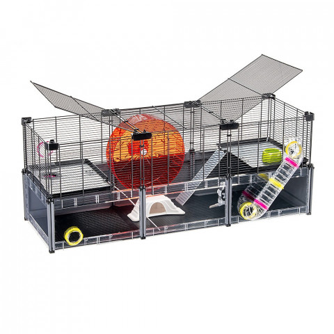 FERPLAST Multipla hamster large - klatka dla gryzoni - 107,5 x 37,5 x 42 cm - Galeria zdjęcie 6