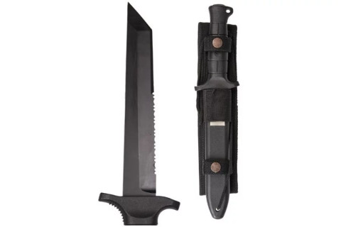 Nóż Mil-Tec German Combat Knife Black 2000 stal 440 - Galeria zdjęcie 2