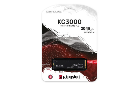 Dysk SSD Kingston KC3000 (2TB; M.2 2280; PCIe 4.0 x4 NVMe; SKC3000D/2048G) - Galeria zdjęcie 2