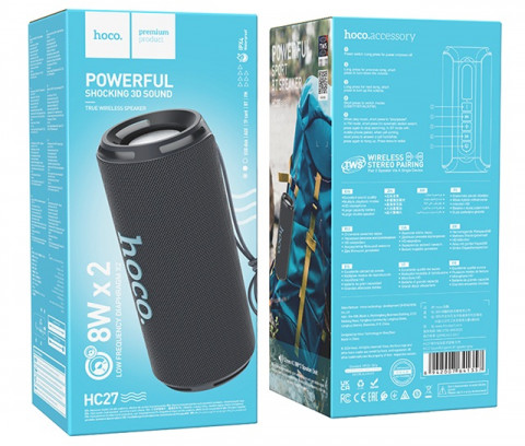 Głośnik bluetooth Hoco HC27 Soundful (szary) - Galeria zdjęcie 2